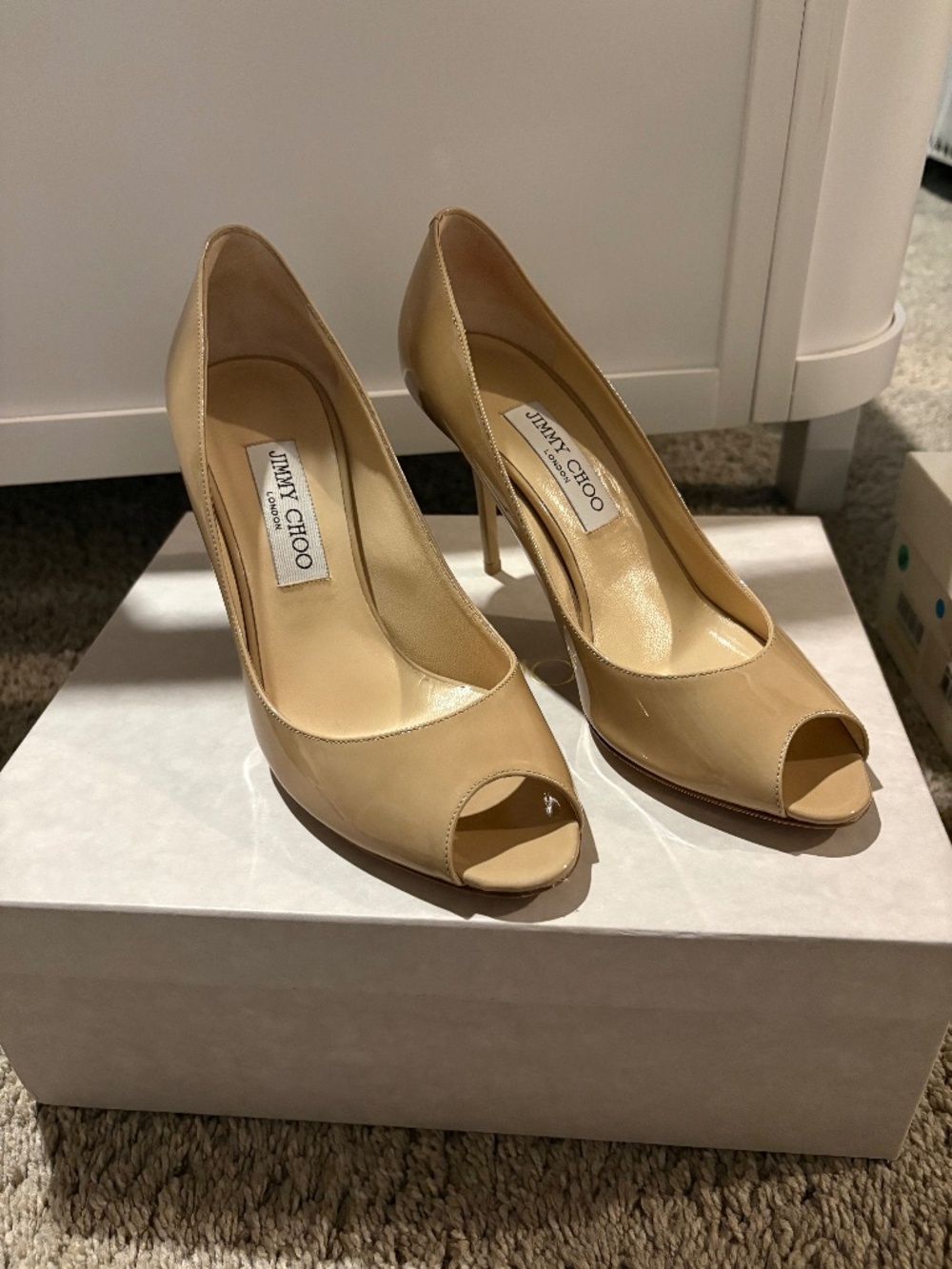 Jimmy Choo peep toe pump